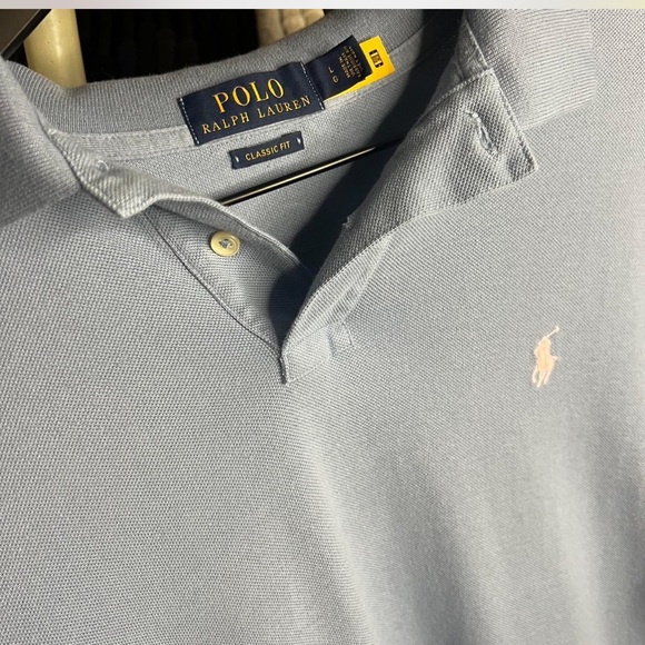 POLO RALPH LAUREN BLUE POLO SHIRT - Picture 2 of 5